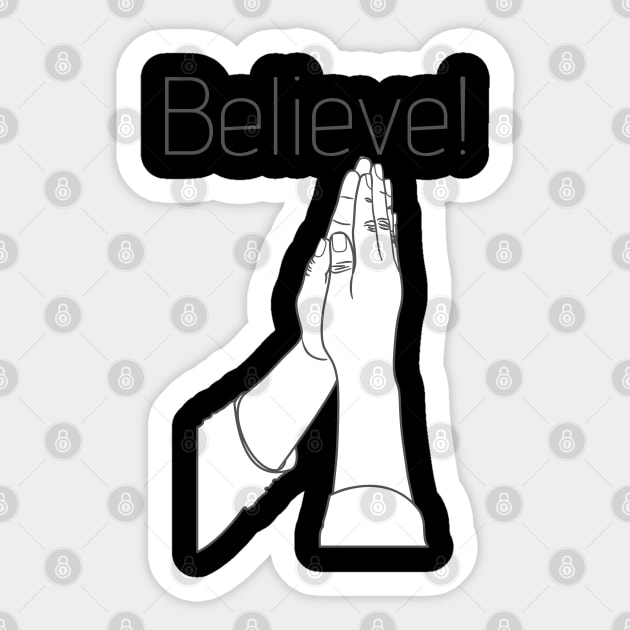 Believe Sticker by TheRiseCouture